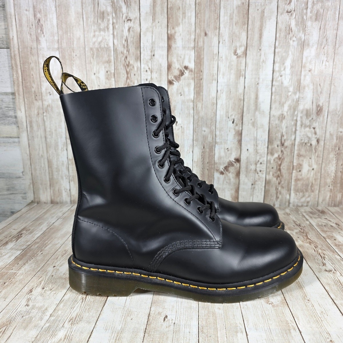 廃盤モデル　Dr.Martens 1490 SQUAREQUAD UK7 NEW Dr.Martens Lace Up Boots 1490 Quad Squared Black UK6