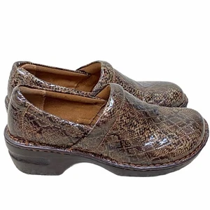 BOC Born Concept Mujer 40.5 EE. UU. 9 Piel de serpiente Patente Cuero Enfermera Zapatos - Imagen 1 de 9