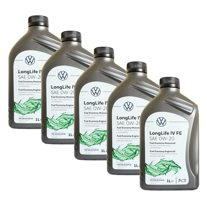 5 LT OLIO MOTORE VOLKSWAGEN LONGLIFE IV FE 0W-20 508.00 509.00 VW AUDI SEAT