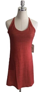 NEW Prana Orange Athletic Dress Womens Size Small Racerback Shelf Bra Hiking - Picture 1 of 8