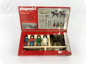 Vintage 1976 Playmobil Indian Starter Set - Native American Figures & Horse - Picture 1 of 4