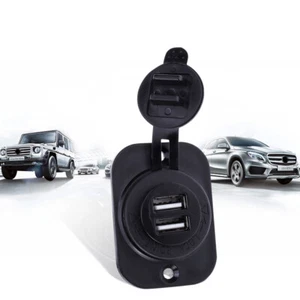 12V Car Motorcycle Dual USB Adapter Cigarette Lighter Socket Power Plug for - Photo 1 sur 12