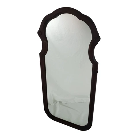 Vintage Cheval Wall Mirror Dresser Top Walnut Wood Victorian Federal Antique Cover