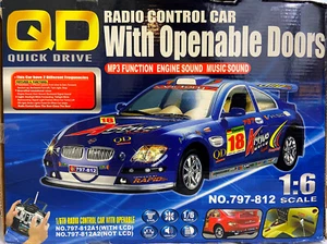 RADIO CONTROL  797-812 LUXURY SPORTS CAR SERIES BLUE 33"X14"X11" 13 lb NIB - Picture 1 of 7