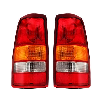 Rear Tail Lights Pair For 1999-03 Chevrolet Silverado GMC Sierra 1500 2500 3500 - Image 1 of 4