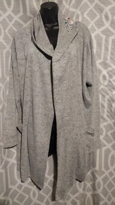 Cárdigan suéter para mujer talla grande Foto 1 de 4