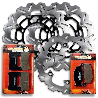 Front+Rear Brake Rotors + Pads for Suzuki GSX 1300 R Hayabusa [2008-2012] NEW — 第 1/4 张图片