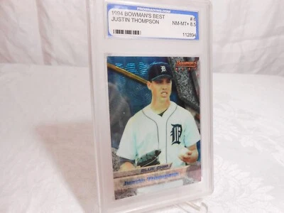 1994 Justin Thompson #6 Bowman’s Best Detroit Tigers Graded NM-MT +8.5 - Image 1 of 2