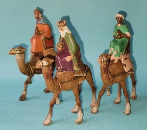 3 ORIENT KINGS REAMSA Jecsan Comansi Bethlehem Belen Nativity VINTAGE Reyes Mago - Picture 1 of 9