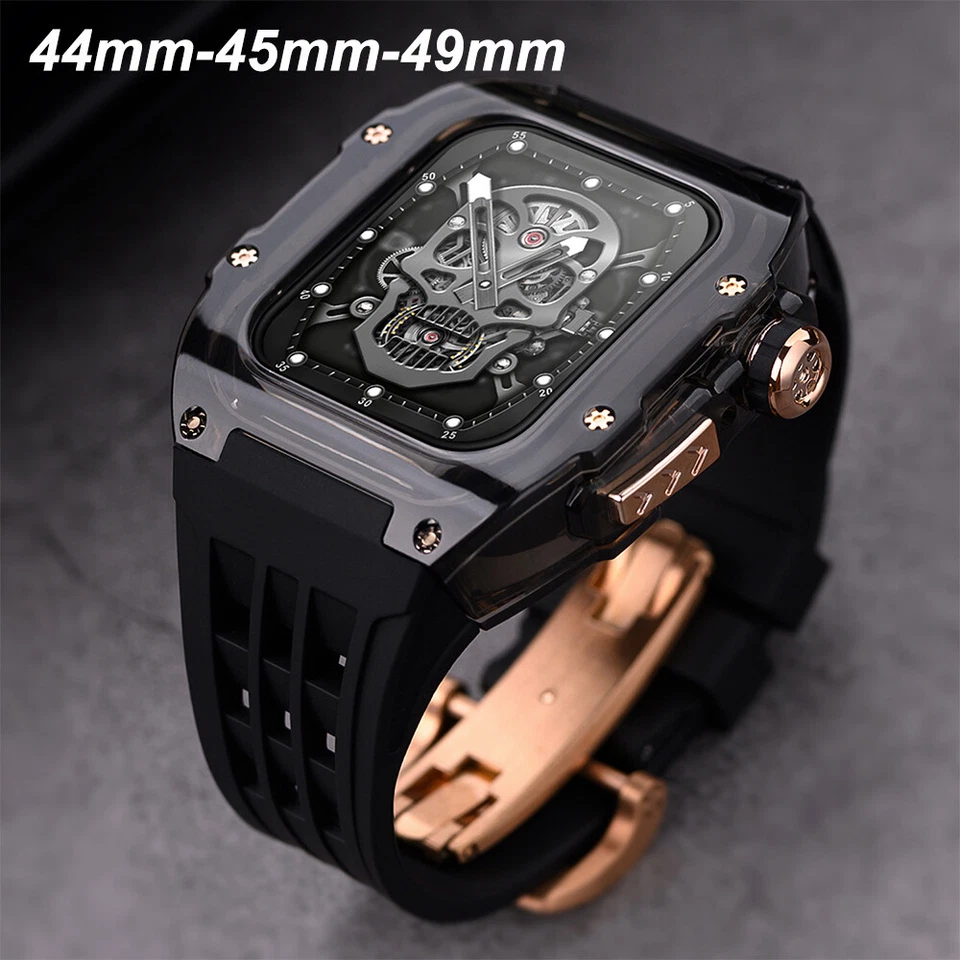 Transparent Case Mod Kit For Apple Watch Band Ultra3 49mm Series9 8 76SE 44/45mm - Image 1 of 4