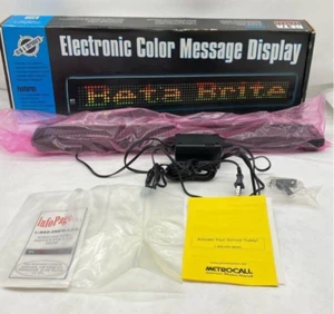 Adaptive Micro System BetaBrite Electronic Color Message Display Scrolling Sign - Picture 1 of 10