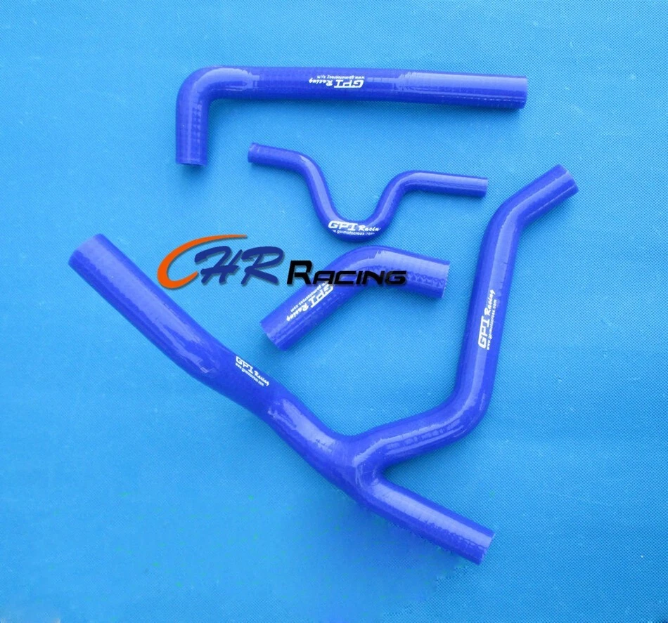 Radiador de silicona para Kawasaki KX 250 F KXF 250 2006 2007 2008 manguera en Y azul Foto 1 de 4
