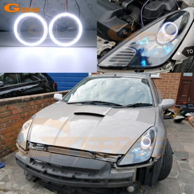 Anillos de halo ojos de ángel LED ultra brillantes COB para Toyota Celica T23 2000-2005 Foto 1 de 4