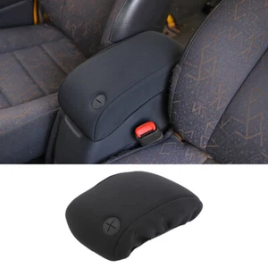 Für Jeep Wrangler TJ Schwarz Center Console Armlehne Box Pad Stoff Abdeckung - Picture 1 of 11
