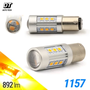 2X 50W 1157 LED ámbar amarillo señal de giro estacionamiento DRL bombillas de alta potencia - Imagen 1 de 12