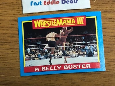 1987 TOPPS WRESTLING WWE WWF THE NATURAL BUTCH REED SUPERSTAR CARD 49 EXCELLENT - Image 1 of 2