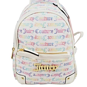 Juicy Couture Bestseller Pullout Pouch Rucksack Rainbow Multi weiß mit Defekt - Bild 1 von 12