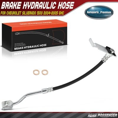 Manguera hidráulica de freno de pasajero trasero para Chevy Silverado 1500 2004-2005 GMC Yukon Foto 1 de 4