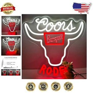 Adjustable Brightness Cowboy Skull Neon Light—Perfect for Café and Parties - Picture 1 of 9