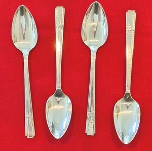 Juego de 4 cucharaditas de plata Oneida Heirloom GRENOBLE - Imagen 1 de 7