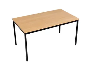 Mehrzwecktisch 120x80 cm buche/schwarz - Bild 1 von 4