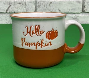 Taza de café Hello Pumpkin cerámica 16 oz taza de cacao en relieve Happy Harvest camping - Imagen 1 de 10