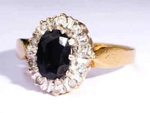 3Ct Oval Cut Lab Created Diamond Engagement Women Ring 14K Two Tone Gold Plated - Picture 1 of 8