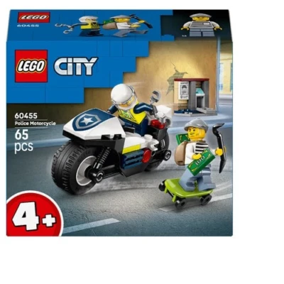LEGO City 60455 Policía Moto Persecución 65 piezas Juguete Kit de Construcción Foto 1 de 4
