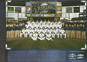 2013 Milwaukee Brewers SGA Team Photo's Ryan Braun Jonathan Lucroy Carlos Gomez - Picture 1 of 2