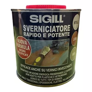 SVERNICIATORE TOGLI RIMUOVI VERNICE PITTURA RAPIDO POTENTE SIGILL 750 ml - Foto 1 di 4
