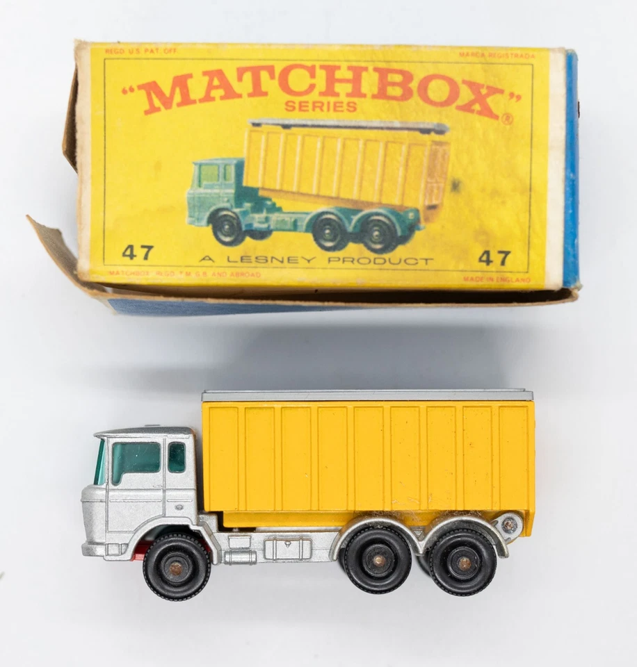 47 Daf Tipper Container Truck Original Box Lesney Matchbox Series  - Image 1 of 1