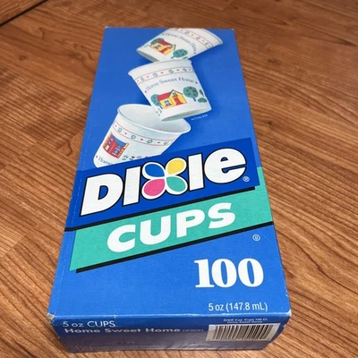 Tazas desechables Dixie 5 OZ Home Sweet Home Vintage 1993 100 tazas sin abrir Foto 1 de 4