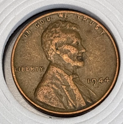 Mint Error Die Cud/ DDR 1944 p Lincoln Wheat Cent - Image 1 of 4