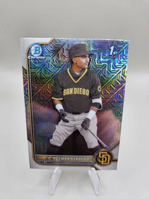 2022 Bowman Chrome #BCP-193 Rosman Verdugo Prospects Mojo Refractor - Image 1 of 2