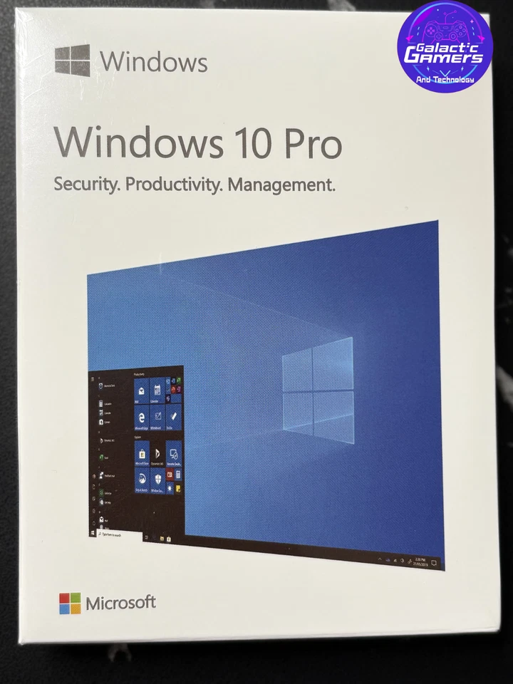 Microsoft Windows 10 Pro - Full Retail Version 10 Pro Retail Box USB + Key Card - Image 1 of 4