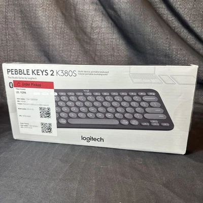 Logitech Pebble Keys 2 K380s Wireless Bluetooth Keyboard - Tonal Graphite YR0091 - Image 1 of 3