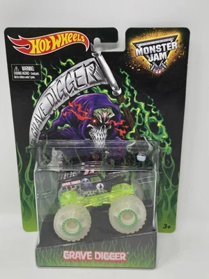 风火轮 Monster Jam Grave Digger 2014 沃尔玛邮寄独家夜光 — 第 1/4 张图片
