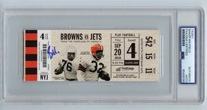 Baker Mayfield signed Autogramm NFL Debut 20.09.18 Ticket Stub PSA / DNA USA Bucs - Bild 1 von 2