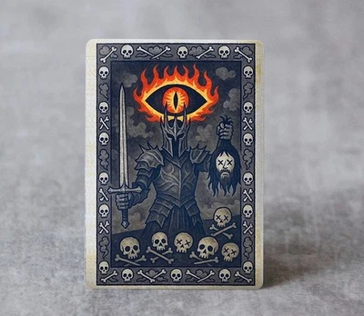 Manuscript Illuminated fan art of Sauron, the Dark Lord  | MTG Satirical Fan ARt - Image 1 of 3