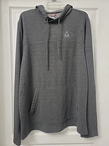 Gerry Mens Pullover Hoodie Sweatshirt XL Heather Dk Gray Pocket Soft Drawstring - Picture 1 of 8