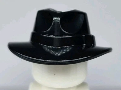 NUEVO LEGO® Negro Minifigura Sombrero Parte Fedora Sombrero de Vaquero  Foto 1 de 2