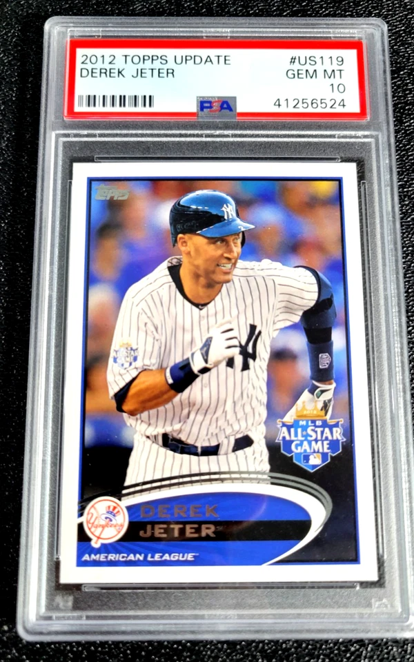 LOW POP PSA 10 GEM MINT DEREK JETER 2012 TOPPS UPDATE #US119 G5911 - Image 1 of 2