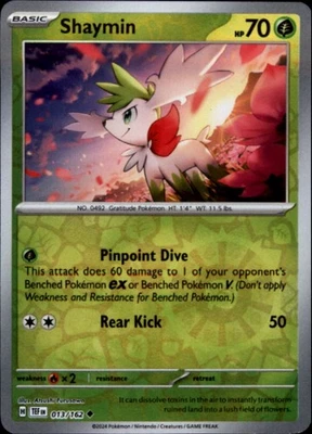 SV05: Temporal Forces #013/162 Shaymin Reverse Holo Rare - Image 1 of 2