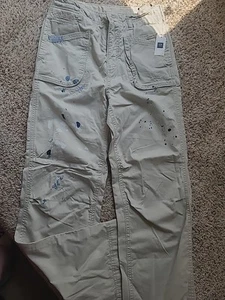 Nwt Boys Gap Pants Size 14 Regular "Paint Splater" - Picture 1 of 7