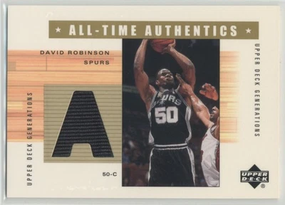 David Robinson 2002-03 Upper Deck Generations All-Time Authentics Jersey #DR-A - Image 1 of 2