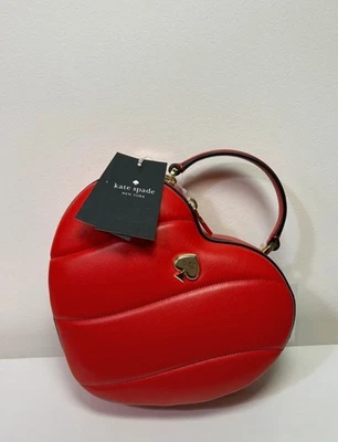 Kate Spade Love Shack Quilted 3D Heart Leather Crossbody Bag - Image 1 of 4