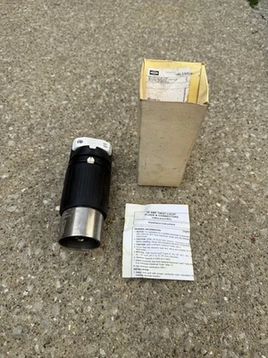 Hubbell Hbl3765c 50A Twist-Lock Plug 3P 4W 600Vac/250Vdc NEW - Image 1 of 4