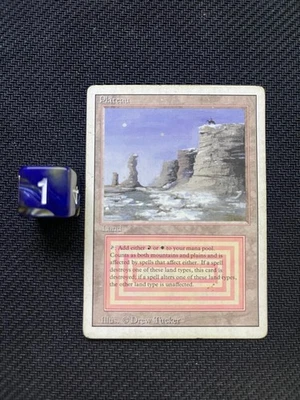 Plateau – Revised Edition – Dual Land – Vintage MTG – MP – 1994 - Image 1 of 2
