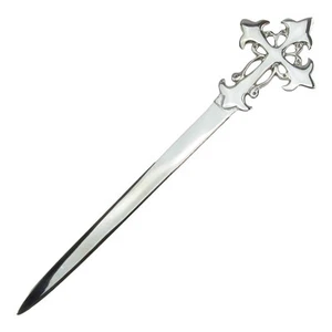 Neu Silber Gothic Kreuz Brieföffner Home Office Umschlag Messer Schreibtisch Zubehör - Bild 1 von 1