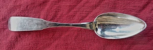 Antique Coin Silver S. BOON - Hamilton, New York Fiddle Back Tablespoon - Picture 1 of 5